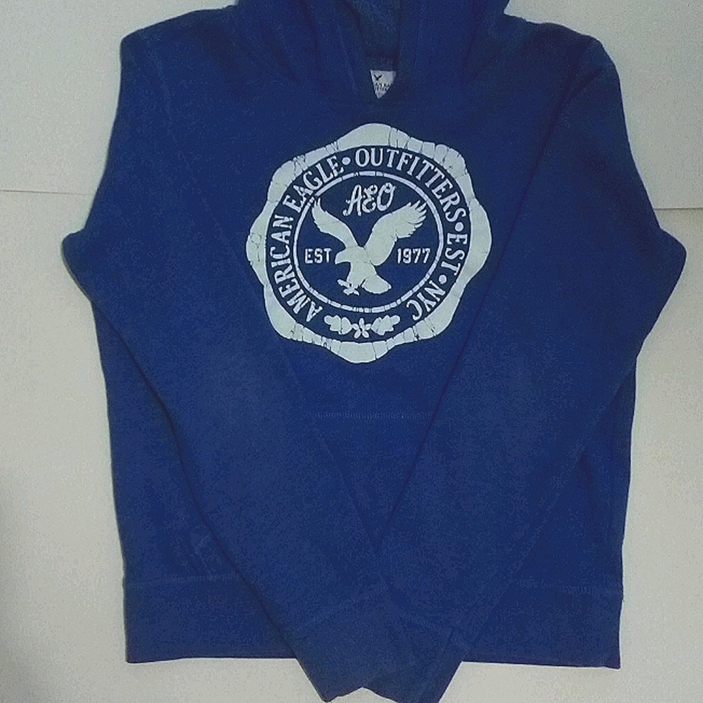 American Eagle Hoodie printed circle logo 1977